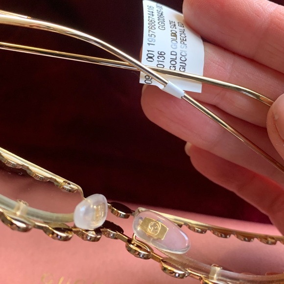 Auth.GUCCI HOLLYWOOD 60 Crystals cat Optical glasses - Picture 13 of 13